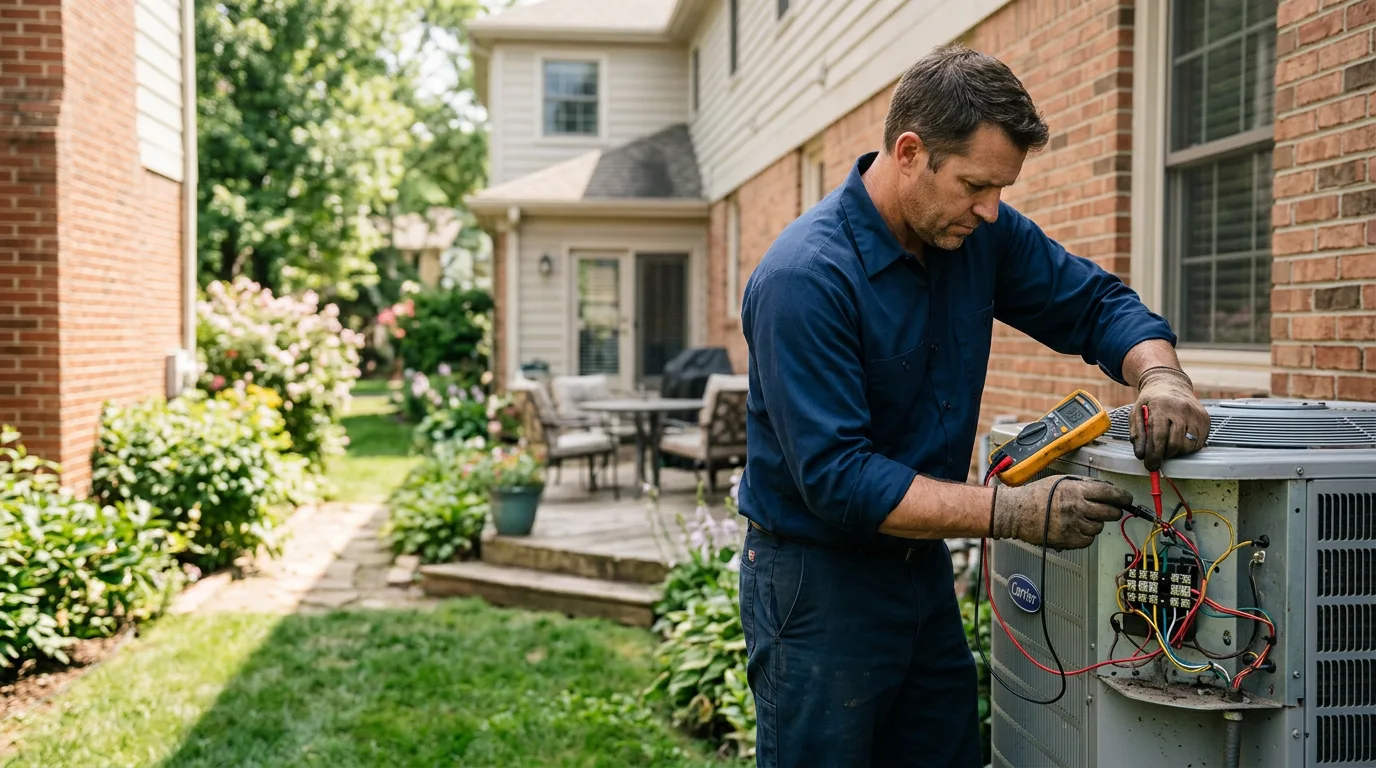 HVAC technician working near Arapahoe, WY